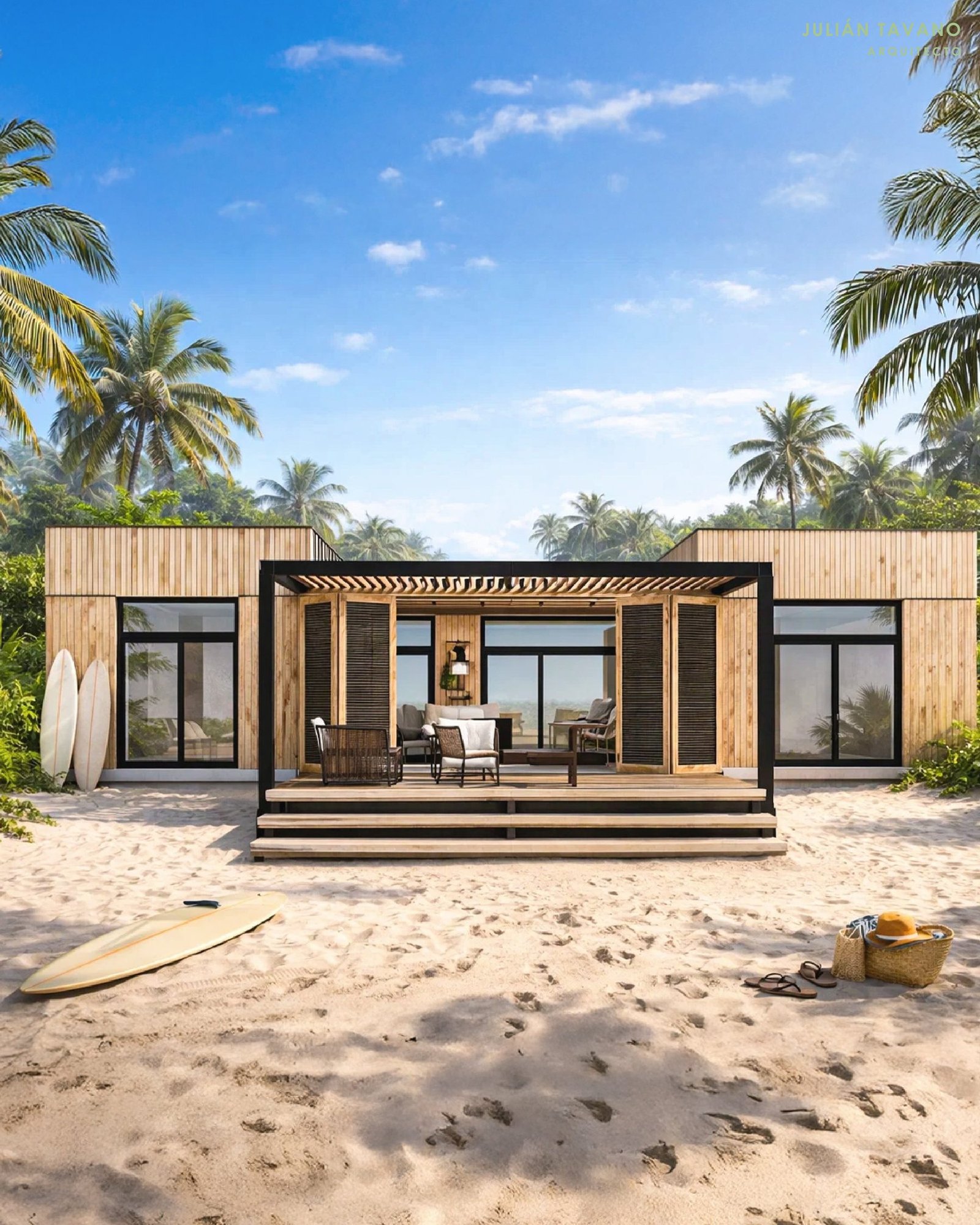 Casa Coral — exterior en entorno costero