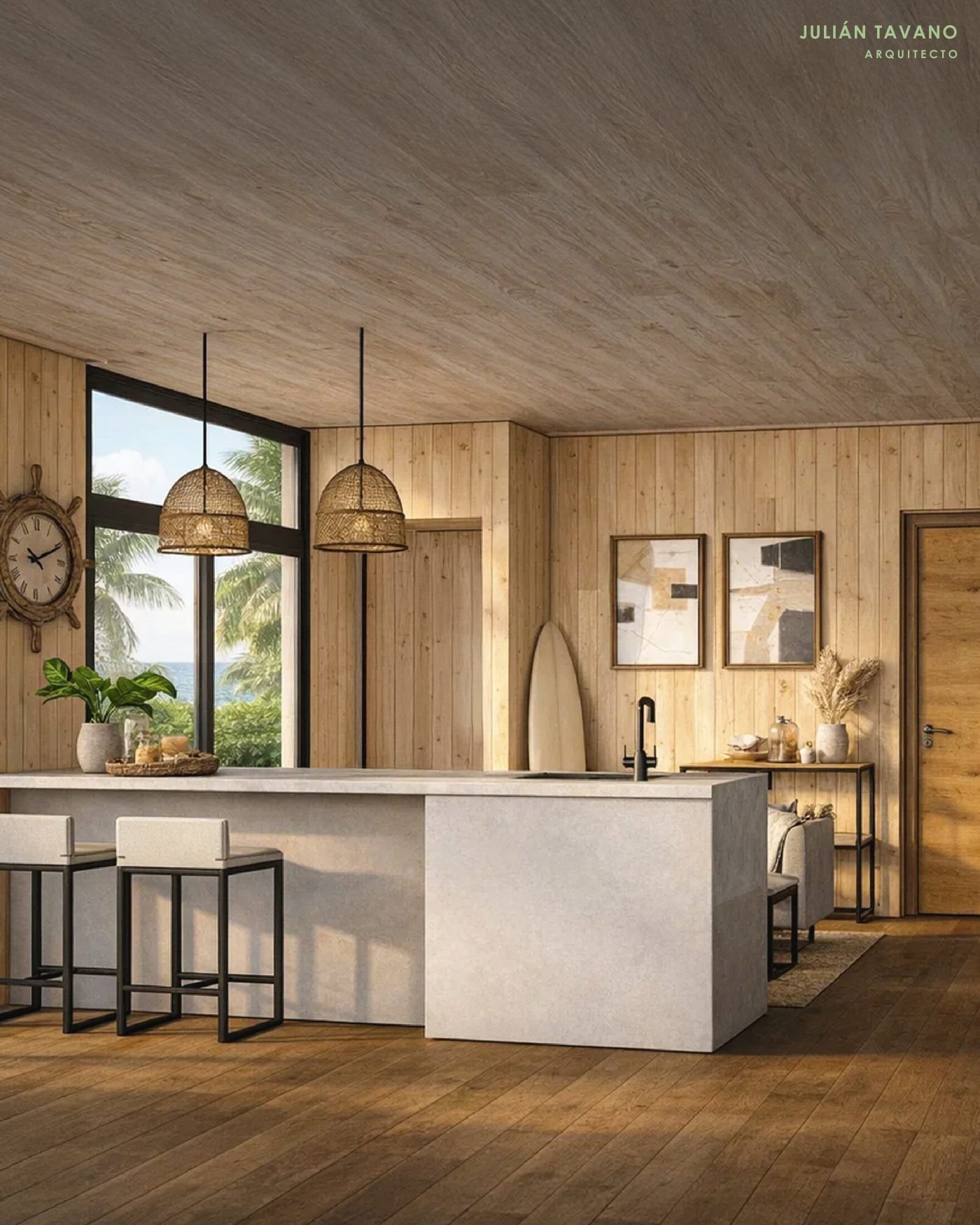 Casa Coral — cocina y comedor