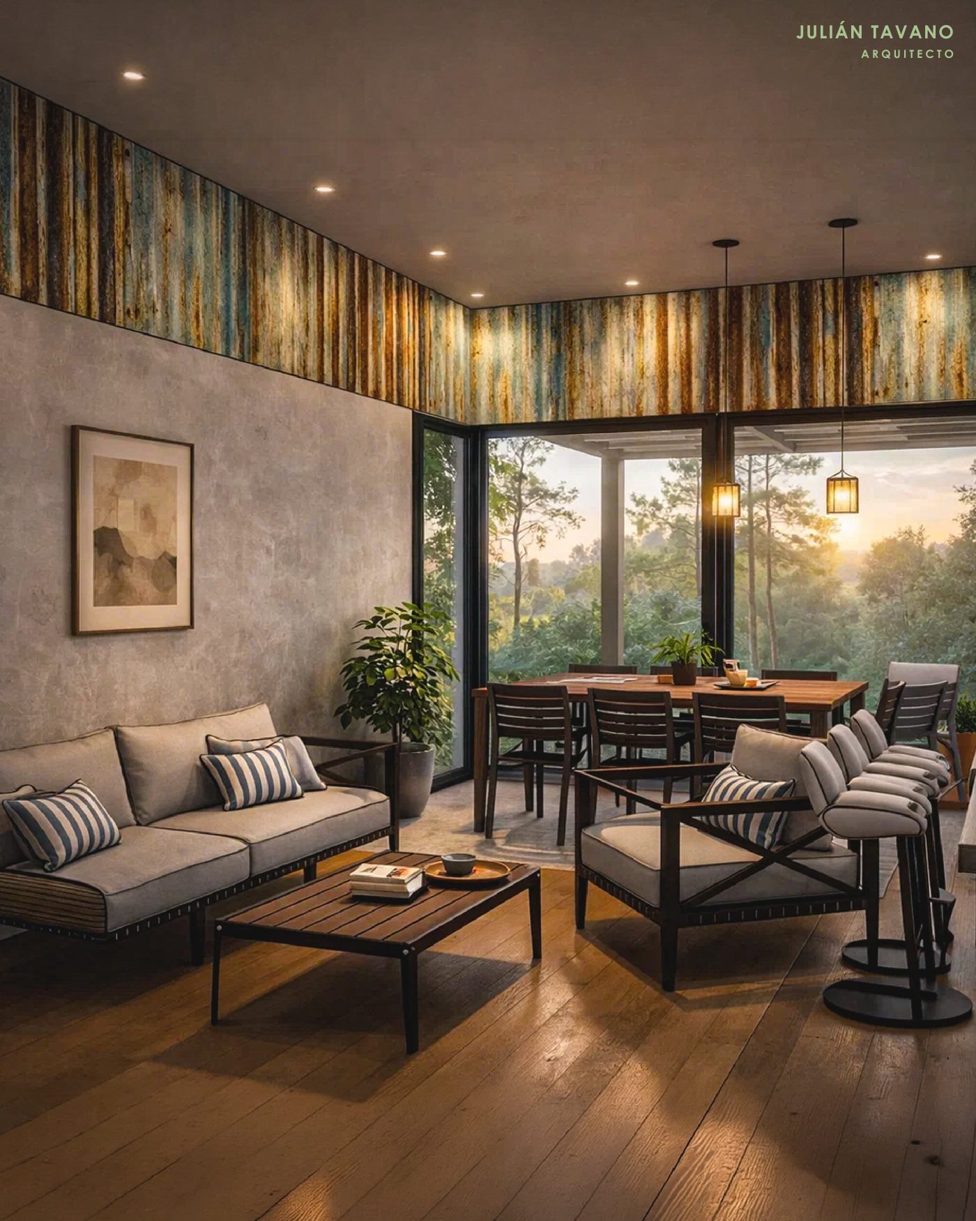 Casa Jarilla — cocina y comedor